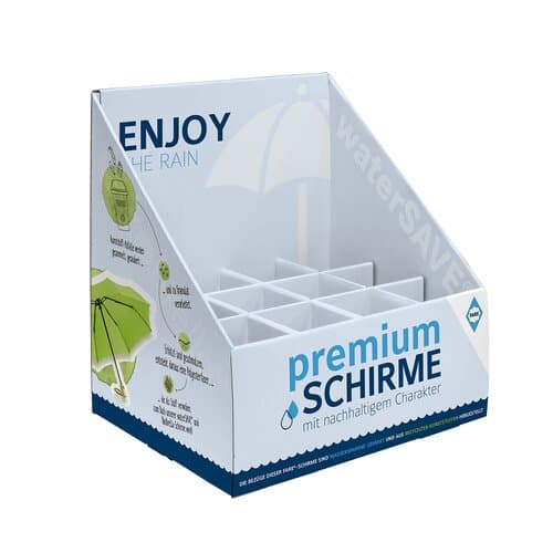 FARE®-Taschenschirm-Display S unbefüllt