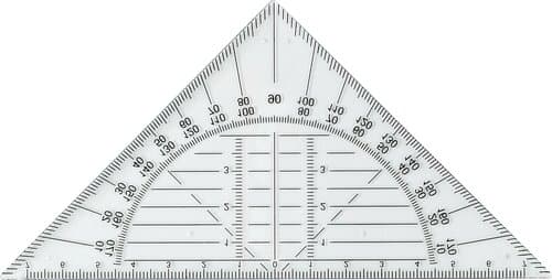 Geodreieck aus Kunststoff Jaden