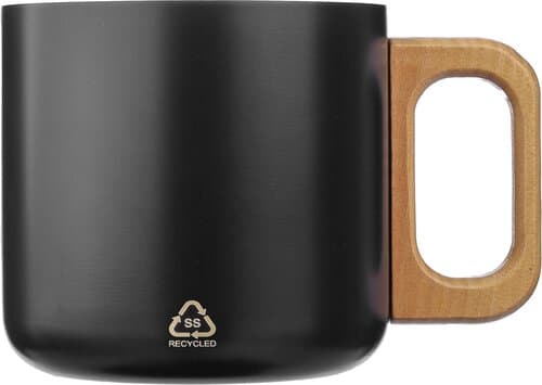 Doppelwandiger Becher aus recyceltem Edelstahl 400 ml Dwight