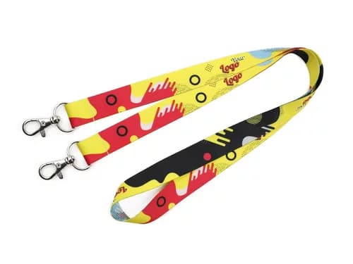 Schlüsselband Lanyard mit zwei Karabiner