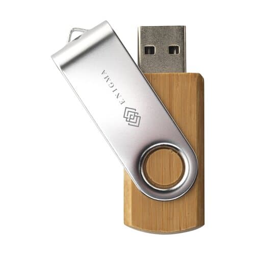 USB Twist Bamboo aus Vorrat 16 GB