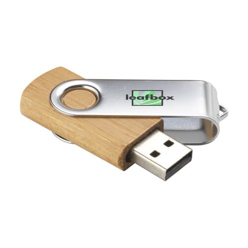 USB Twist Bamboo aus Vorrat 16 GB