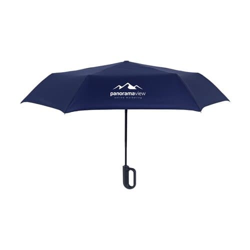 Carabiner RCS RPET faltbarer Regenschirm 21 inch