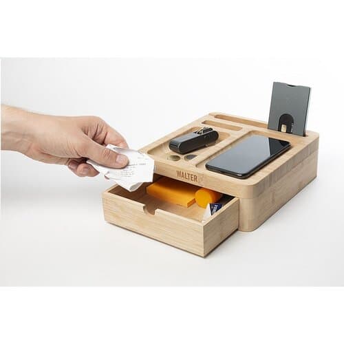 Walter Bamboo Big Dock 15W Organizer und Ladegerät