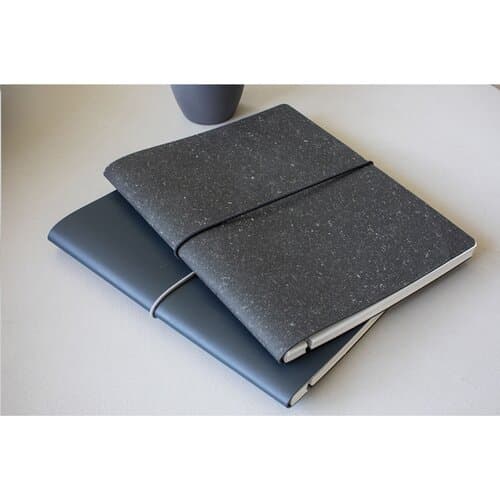 Recycled Leather Refillable Notebook A5 Notizbuch
