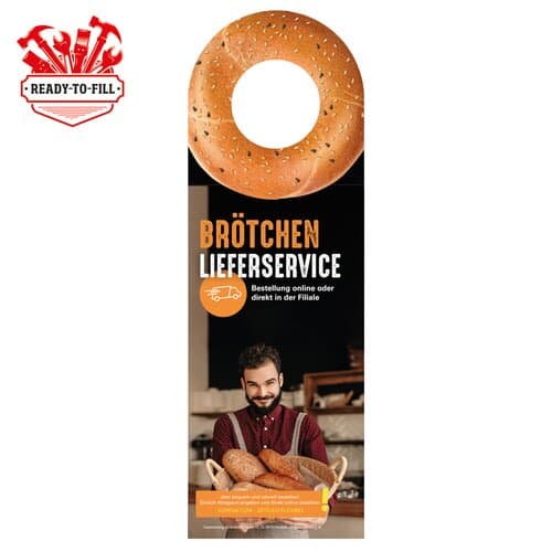 Werbeanhänger Individuelle Befüllung