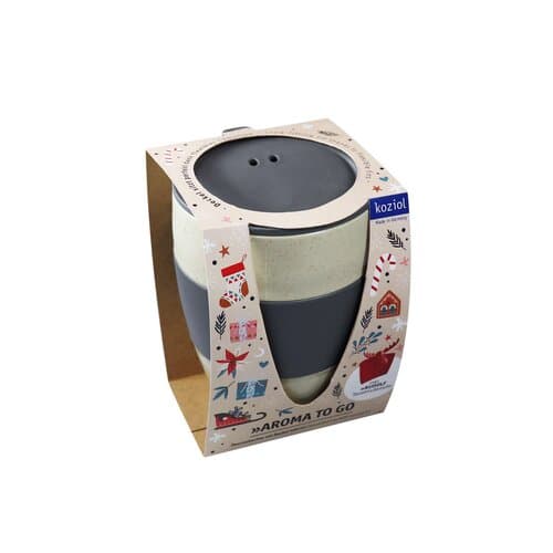 KOZIOL AROMA TO GO + RUDOLF Thermobecher 400 ml + Ausstecher + XMAS Banderole