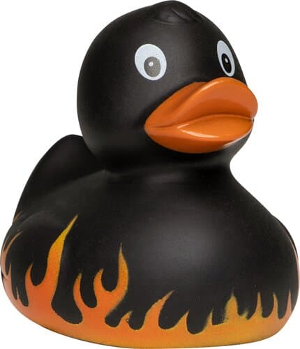 Quietsche-Ente Flammen