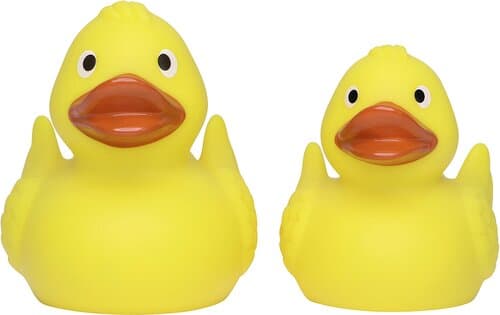 Renn-Ente, mit Metallplatte