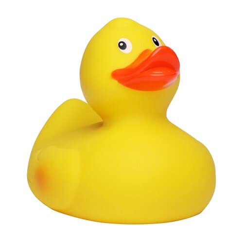 Renn-Ente, mit Metallplatte