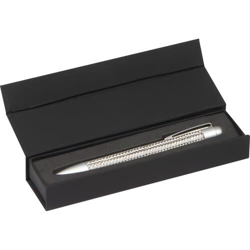 Metallkugelschreiber mit Drahtgeflecht TABEA