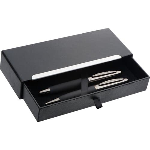 Mark Twain Schreibset aus Metall VALENTIN