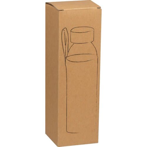 Glasflasche mit Jutehülle, 500ml CARLOTTA