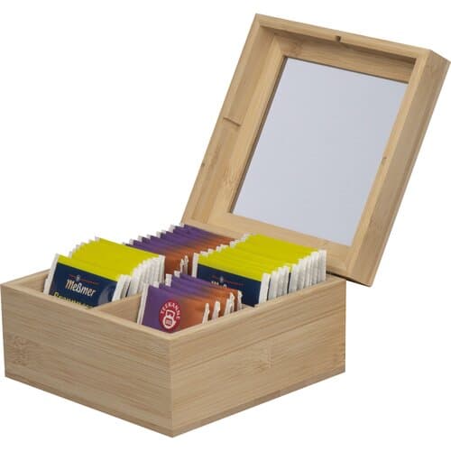 Teebox aus Bambus für 40 Teebeutel SIMONETTA