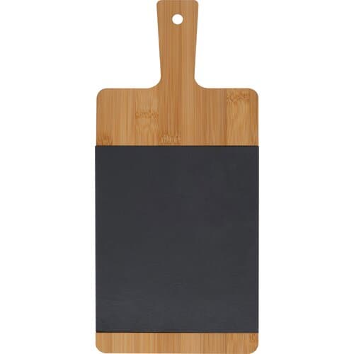 Bambusbrettchen mit Schieferplatte GEMMA