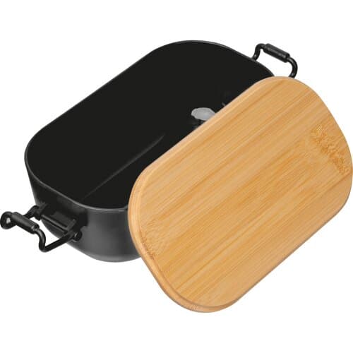 Lunchbox mit Bambusdeckel und Bügelverschluss JAVIER