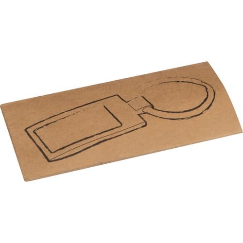 Metall Schlüsselanhänger, rechteckig NAOMI