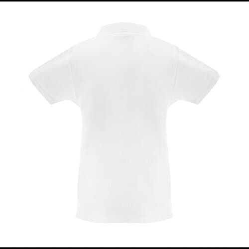 THC MONACO WOMEN WH. Kurzarm-Poloshirt für Damen aus kardierter Baumwolle