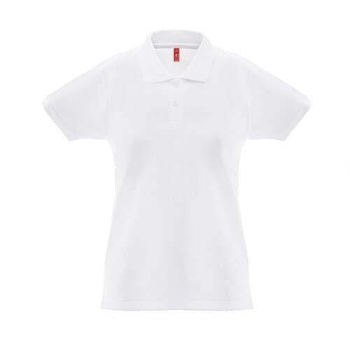 THC MONACO WOMEN WH. Kurzarm-Poloshirt für Damen aus kardierter Baumwolle
