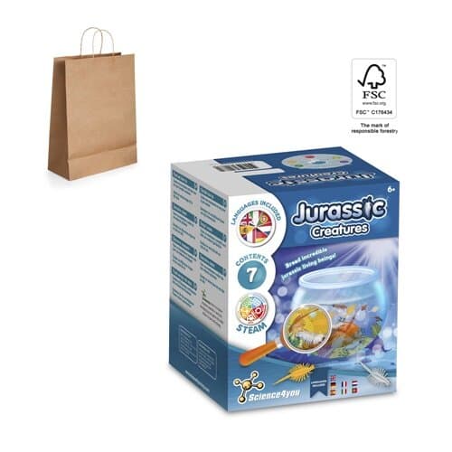 Jurassic Pets Kit II. Lernspiel lieferung inklusive einer kraftpapiertasche (115 g/m²), aus FSC™-zertifiziertem Material und anderen kontrollierten Materialien hergestellt