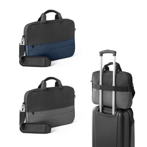 GENOA. Gepolsterte Laptoptasche aus hochdichtem, recyceltem 600D-Polyester 15“