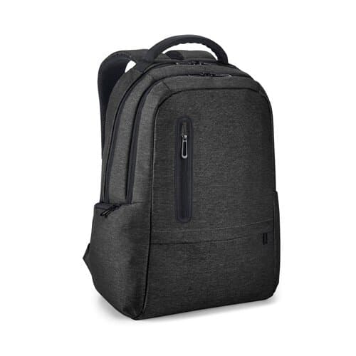 RE-BOSTON. Wasserabweisender 2Tone-Laptop-Rucksack aus recyceltem Nylon mit 210D-Fach