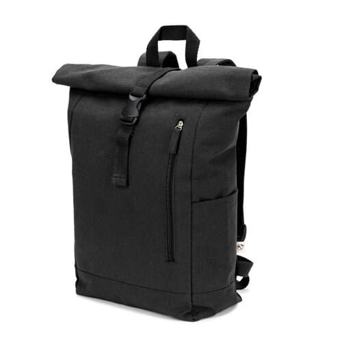 SAINT. Roll-Top-Rucksack aus recyceltem Baumwolle und recyceltem Polyester (380 g/m²)