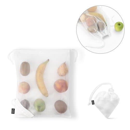 BOLZANO. Faltbare Tasche aus Mesh und 190T Polyester aus recyceltem (100% rPET)