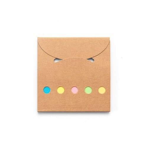 AINSLEY. Büroset 2-in-1- aus 100 % Recyclingpapier mit 6 Haftnotizblöcken