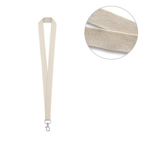 HEATHROW. Lanyard aus 100% Baumwolle