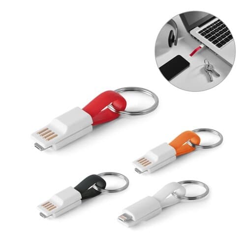 RIEMANN. USB-Kabel mit 2-in-1-Stecker aus ABS und PVC