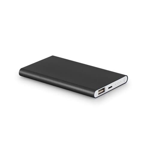 MARCET. Powerbank Slim 4'000 mAh aus Recyceltes Aluminium (100% rAL) und Recyceltes ABS (100% rABS)
