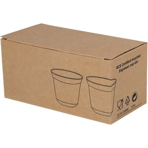 Duo 80 ml RCS-zertifiziertes Espressotassen Set aus Edelstahl