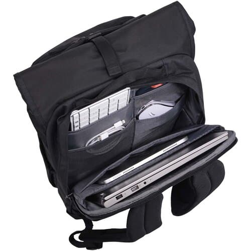 Case Logic Variate 17" erweiterbarer Rolltop Laptop Rucksack aus recyceltem Material