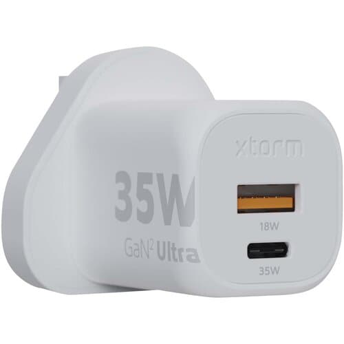 Xtorm XEC035 GaN² Ultra 35 W Wandladegerät mit UK-Stecker