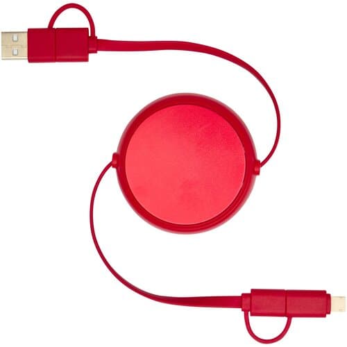 Alasia 100 cm 5-in-1 Kabel aus recyceltem Kunststoff und Aluminium, einziehbar, für Datenübertragung und mit 45W Schnellladung