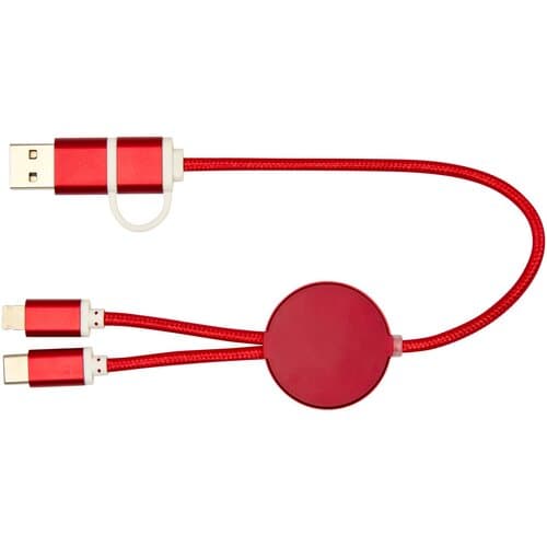 Alasia 30 cm 5-in-1 Kabel aus recyceltem Kunststoff für Datenübertragung und 27W Schnellladung