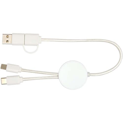 Citala 30 cm 5-in-1 Kabel aus recyceltem Kunststoff für Datenübertragung und 27W Schnellladung