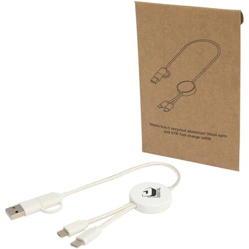 Citala 30 cm 5-in-1 Kabel aus recyceltem Kunststoff für Datenübertragung und 27W Schnellladung