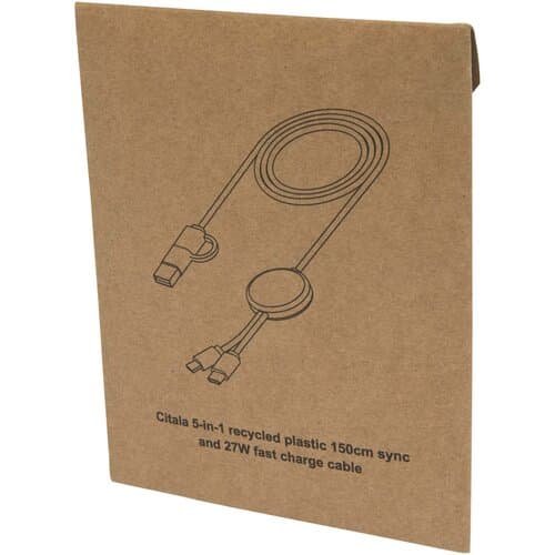 Citala 150 cm 5-in-1 Kabel aus recyceltem Kunststoff für Datenübertragung und 27W Schnellladung