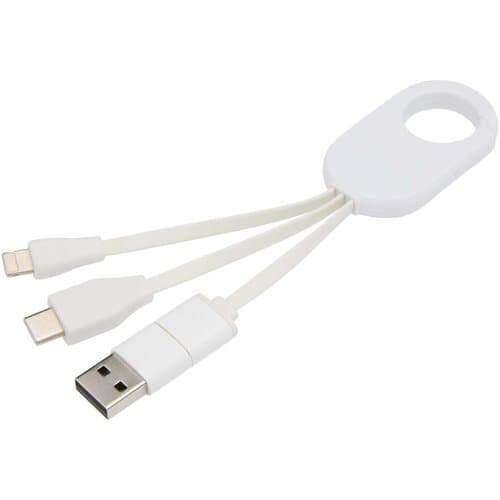 Troop 4-in-1 Ladekabel aus recyceltem Kunststoff