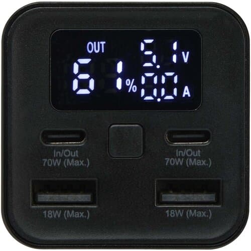 Acamar 70 W 20.000 mAh Laptop Powerbank aus recyceltem Aluminium