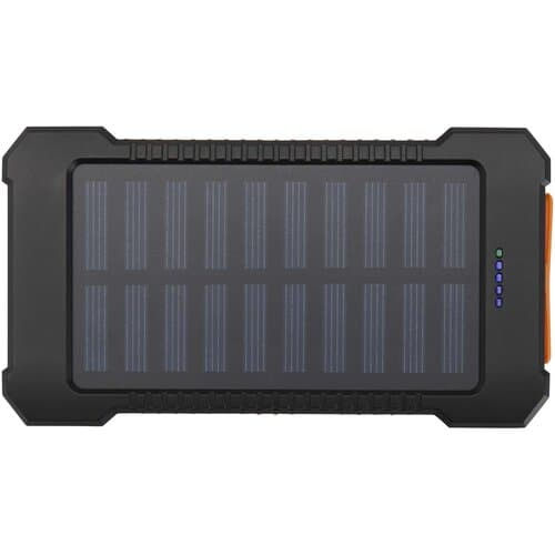 Altair 10 W 5000 mAh robuste Solar Powerbank aus recyceltem Kunststoff mit integrierter Taschenlampe