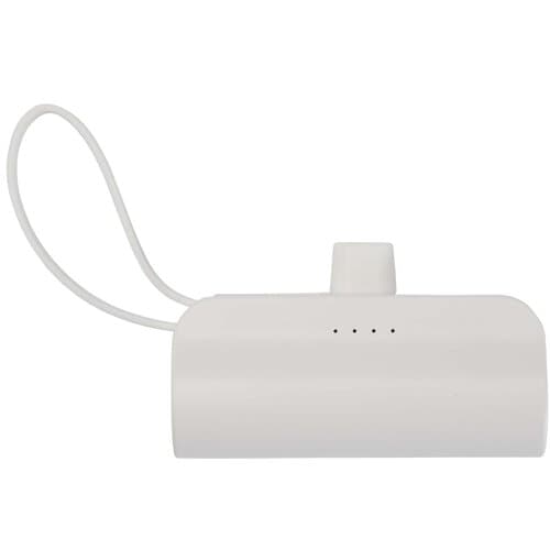Alnair 10 W 5000 mAh Typ C Powerbank aus recyceltem Kunststoff mit integriertem Klappständer und 2 in 1 Kabel