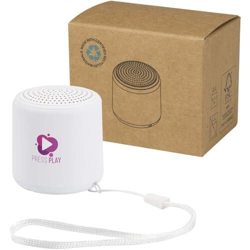 Velkis 3 W Bluetooth® Lautsprecher aus recyceltem Kunststoff