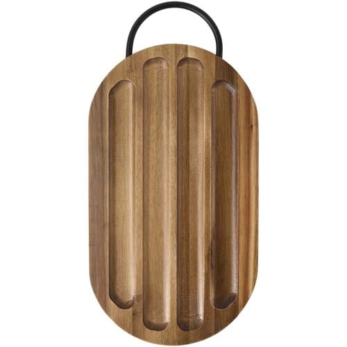 Prestige Akazienholz Schneidebrett mit Brotmesser