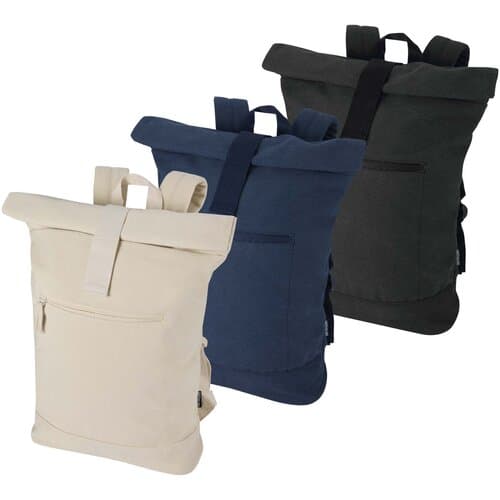 Recanvas 14” GRS recycelter Rolltop-Rucksack 16L