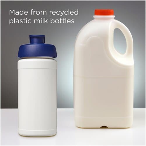 Baseline 500 ml recycelte Sportflasche mit Klappdeckel