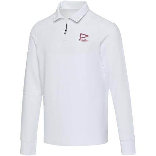 Zeus Langarm Poloshirt Unisex mit Reißverschluss