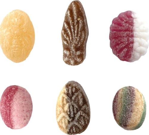 Beutelschachtel mit Weihnachtsbonbons